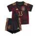 Tyskland Thomas Muller #13 Barnkläder Borta matchtröja till baby VM 2022 Kortärmad (+ Korta byxor) Billigt